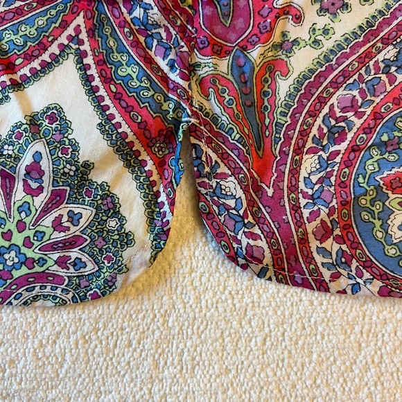 Talbots Paisley Long-Sleeve blouse size PL - Picture 6 of 9